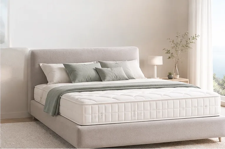Schone matras op een bed